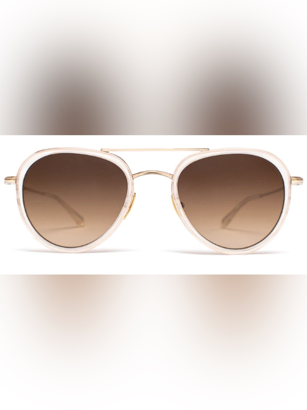 SALT Optics LYNCH Wg 52mm Polarized sunglasses Gold Used White Titanium Sun